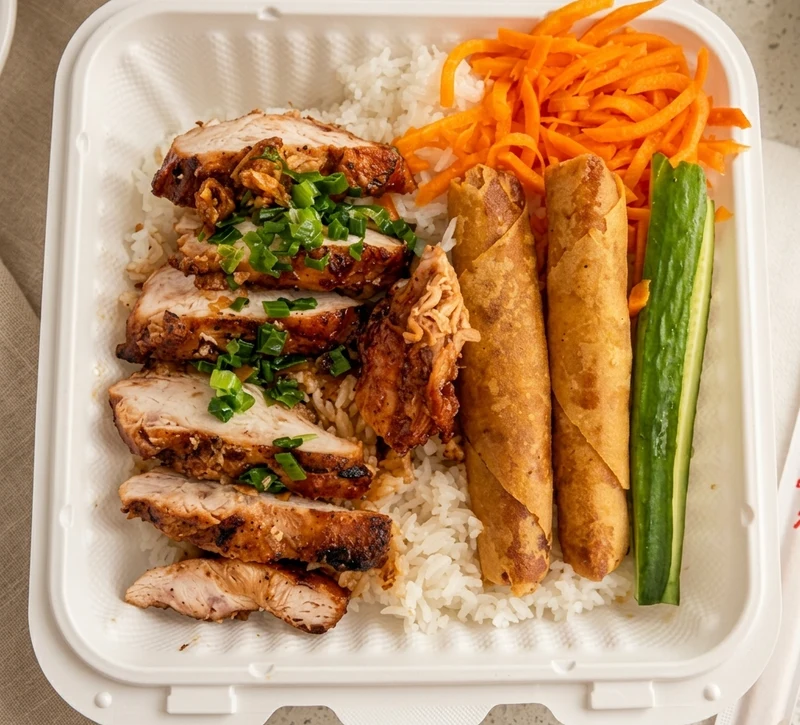 Grilled Lemongrass Chicken Bowl at Thai Tai Vietnamese, Calgary