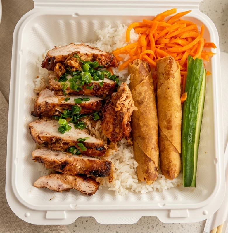 Grilled Lemongrass Chicken Bowl from Thai Tai Vietnamese, Vietnamese food delivered to Marda Loop, Calgary