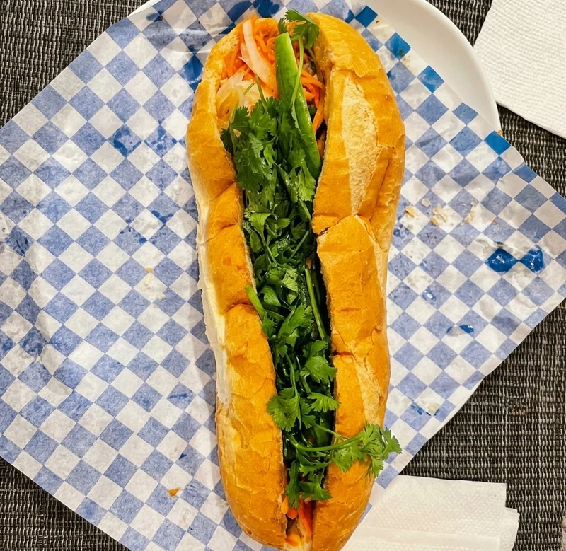 Saté beef sub, a Vietnamese banh mi from Thai Tai Vietnamese in Calgary