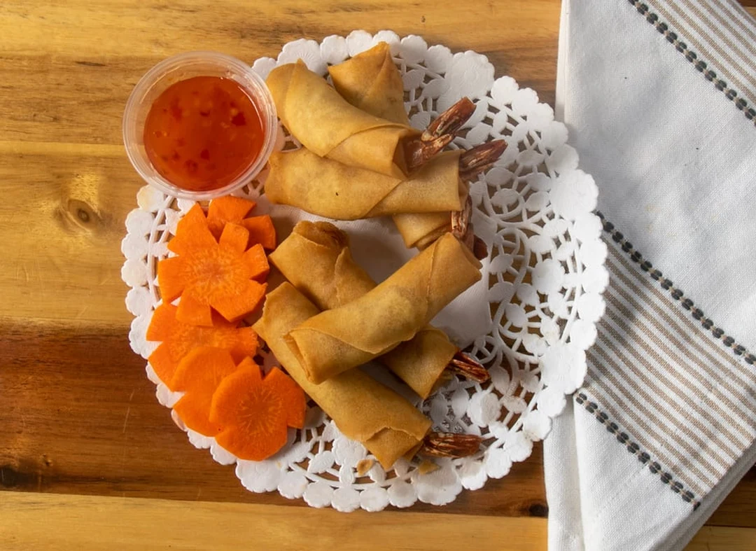 Deep Fried Shrimp Spring Rolls at Thai Tai Vietnamese, 17th Avenue Calgary